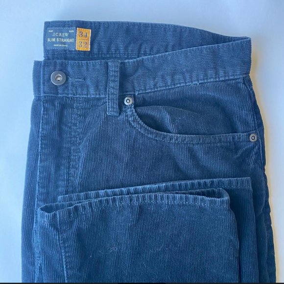 J. Crew Other - J. Crew Men's Corduroy Pants 34 x 32 Slim Straight Black